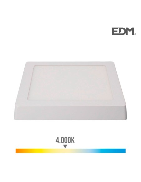 DOWNLIGHT LED SUPERFICIE 20W 1500 LUMENS 4.000K LUZ DIA BLANCO EDM