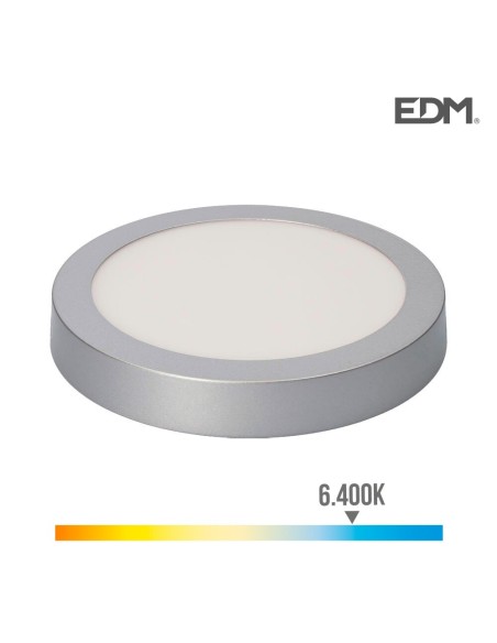 DOWNLIGHT LED SUPERFICIE 20W 1500 LUMENS 6.400K LUZ FRIA CROMO MATE EDM