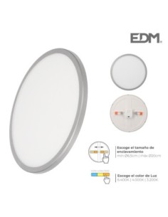 DOWNLIGHT LED MARCO CROMO MATE 20W REGUL. TAMAÑO EMP. Y TIPO LUZ EDM