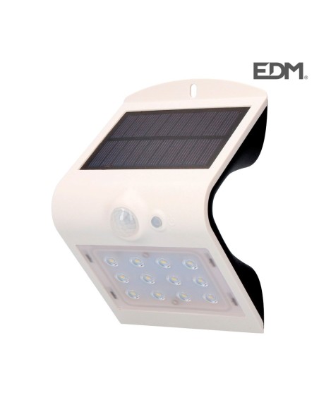 APLIQUE SOLAR 1,5W 220 LUMEN RECARGABLE SENSOR DE PRESENCIA (2 6M) COLOR BLANCO