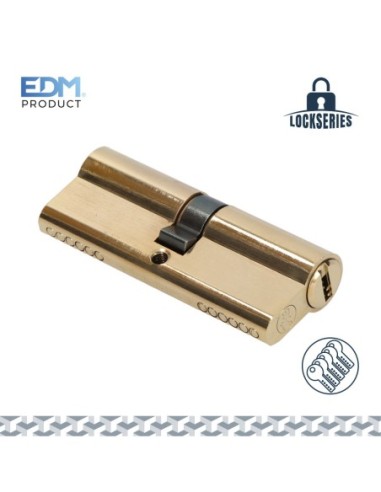 BOMBIN LATON 40+40MM TOTAL 80MM CON 5 LLAVES DE SEGURIDAD INCLUIDAS