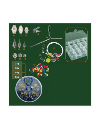 SET DE PESCA DE 14 PIEZAS CON ACCESORIOS