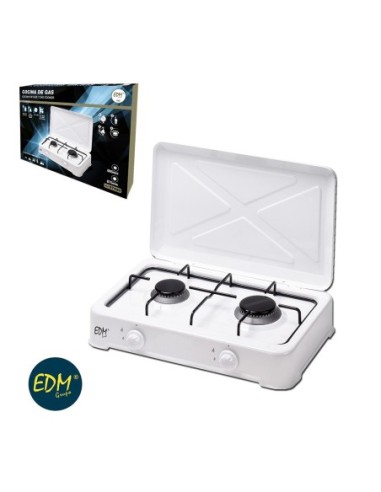 COCINA DE GAS   ESMALTADA   2 FUEGOS   EDM