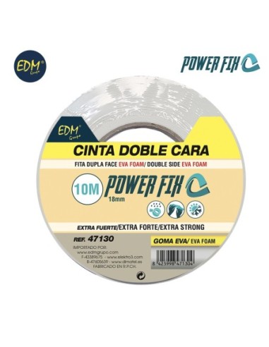 CINTA DOBLE CARA 10M 18MM EDM