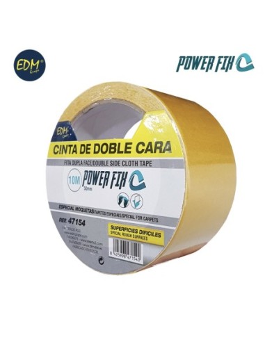 CINTA ADHESIVA DOBLE CARA 10M 50MM EDM