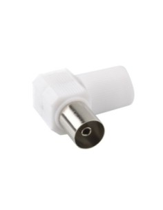 CLAVIJA ANTENA ONLE  TV ACODADA HEMBRA 9,5MM