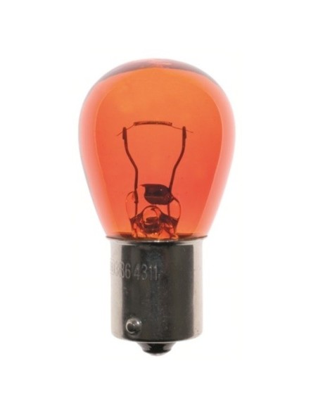 LAMPARA COCHE FRENO PY21W 12V 1 FILAM. AMBAR BAU15S 2 PZ NIT