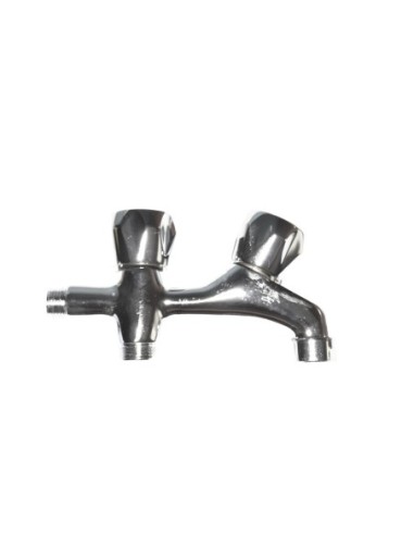 GRIFO DE LAVADORA   DOBLE   V-METAL   CR   1-2"   (ENVASADO)