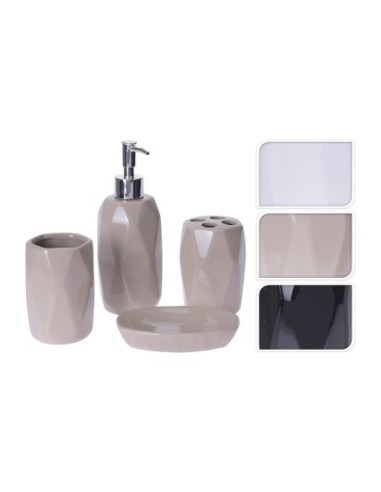 JUEGO DE ACCESORIOS DE BAÑO   MODELO "DOLOMITA