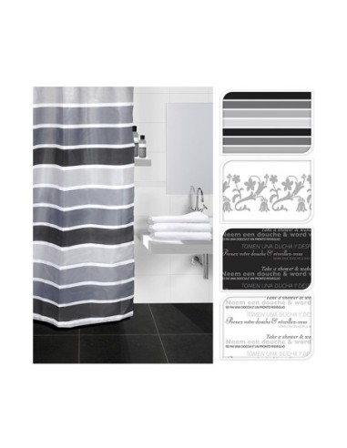 CORTINAS DE DUCHA   180 180CM   MODELOS SURTIDOS