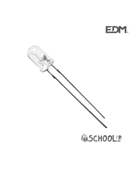 DIODO LED BLANCO 5MM (MANUALIDADES) ALTA LUMINOSIDAD 4,8V