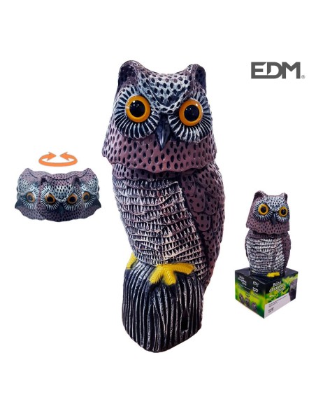 BUHO CABEZA GIRATORIA AHUYENTA AVES