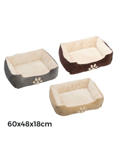 CAMA DE PANA PARA PERROS Y GATOS 60 48 18CM
