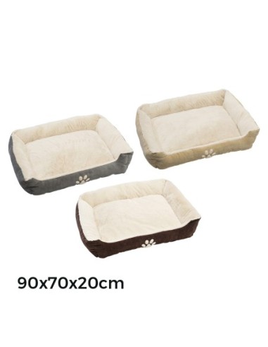 CAMA DE PANA PARA PERROS Y GATOS 90 70 20CM