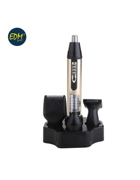 CONJUNTO CORTADOR DE VELLO FACIAL   A PILAS   EDM