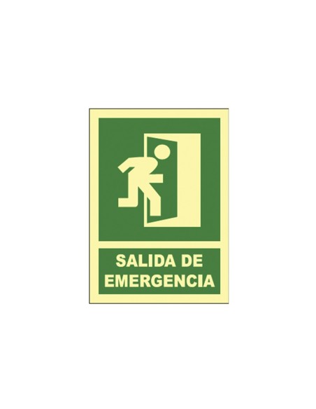 CARTEL SEÑAL SALIDA DE EMERGENCIA (DER)  FOTOLUM A4 B