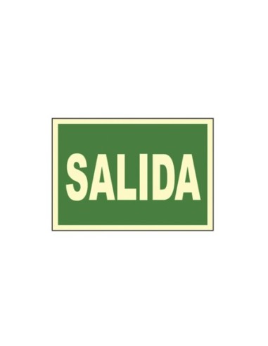 CARTEL SEÑAL SALIDA 30 21CM