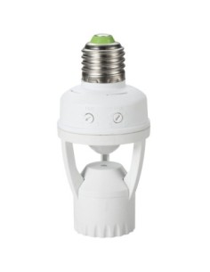 PORTALAMPARAS E27 SENSOR INFRARR 6MTR