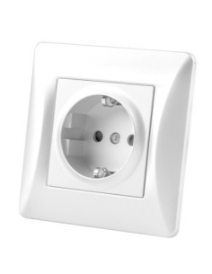BASE SCHUKO EMPOTRAR UNIV,BLANCO,16A