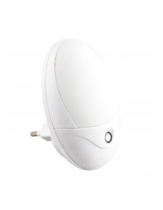 LUZ LED NOCTURNA OVAL, SENSOR L-FRIA 1W