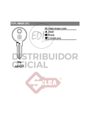 LLAVE ACERO AB43R ABUS