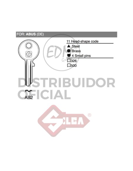 LLAVE ACERO AB2 ABUS