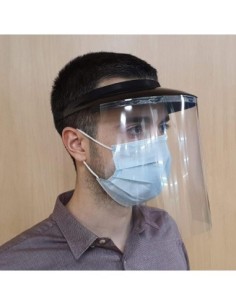 PANTALLA FACIAL PET CON DIADEMA DE SUJECION