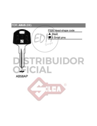 LLAVE ACERO AB58AP ABUS