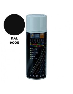 PINTURA SPRAY NEGRO SATINADO RAL9005 400ML FAREN