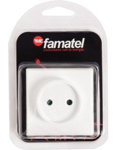 BASE ELEC 16A 250V 66 65 40MM SUP PVC BL 5024 B,1 FAMAT