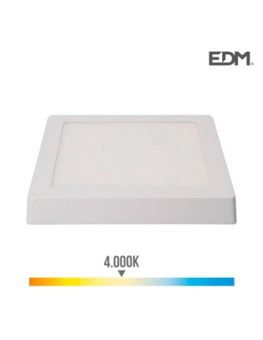 DOWNLIGHT LED SUPERFICIE 20W 1500 LUMENS 4.000K LUZ DIA BLANCO EDM