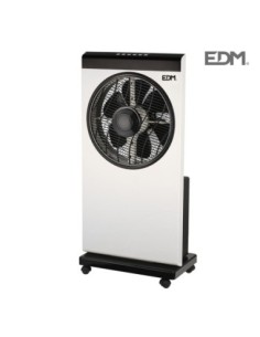 VENTILADOR NEBULIZADOR BLANCO-NEGRO 80W  Ø ASPAS 30 CM EDM