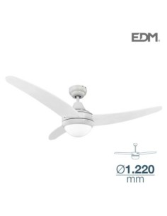 VENTILADOR DE TECHO MODELO EGEO BLANCO 60W Ø ASPAS 122 CM EDM