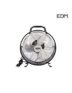 VENTILADOR SOBREMESA NEGRO 30W Ø ASPAS 20 CM EDM
