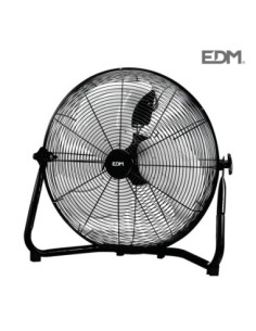 VENTILADOR INDUSTRIAL DE SUELO CROMADO 130W Ø ASPAS 50 CM EDM
