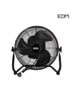VENTILADOR INDUSTRIAL OSCILANTE NEGRO 45W  Ø ASPAS 35 CM EDM