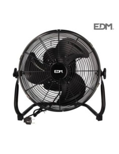 VENTILADOR INDUSTRIAL OSCILANTE NEGRO 70W  Ø ASPAS 45 CM EDM