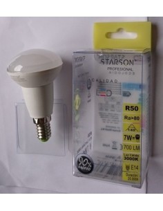 Lampara Reflectora R50 Led E14 6w 700lm 3000k Mate Starson