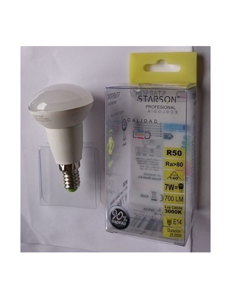 Lampara Reflectora R50 Led E14 6w 700lm 3000k Mate Starson