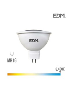 BOMBILLA DICROICA LED GU5.3 12V 5W 450 LM 6400K LUZ FRIA EDM