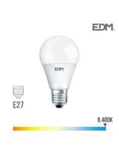 BOMBILLA STANDARD LED E27 12W 1055 LM 6400K LUZ FRIA EDM