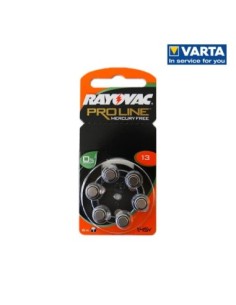 MICRO PILA AUDIFONO (BLISTER 6 PILAS) RAYOVAC  ZA13 DIAMETRO 8MM ALTO 6MM