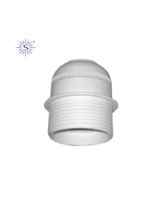PORTALAMPARAS SEMI ROSCADO BLANCO E 27