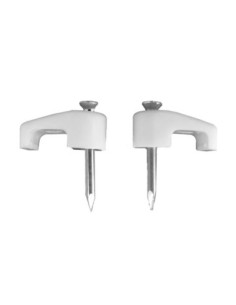 GRAPA BLANCA CABLE MANGUERA PLANA 2 0,7 Ngrados 01 (CAJA 100UNI)