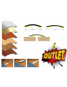 PLETINA METAL CURVA 40MM 73CM SAPELI