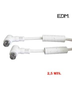 PROL. TV VIDEO CON FILTRO 9,5MM 2,5M BLANCA