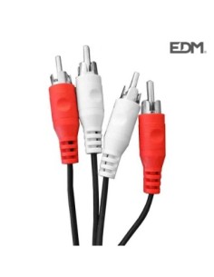 CABLES 2 RCA MACHO 2 RCA MACHO 2,5M EDM