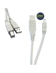 *ULT. UNIDADES* CABLE USB TIPO A MACHO A CONE ION USB TIPO B MACHO 1.80 M EDM