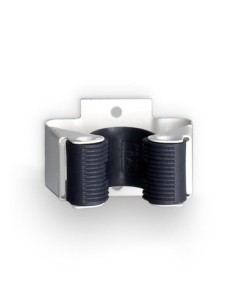 COLGADOR ESCOBAS ADHESIVO BLANCO (BLISTER 2 UNID) INOFI