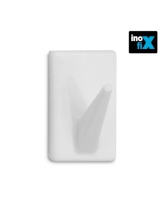 COLGADOR ADHESIVO CLASICO BLANCO (BLISTER 4 UNID) INOFI